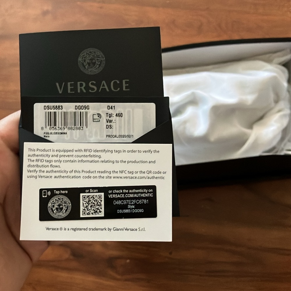 Versace sandals size 13